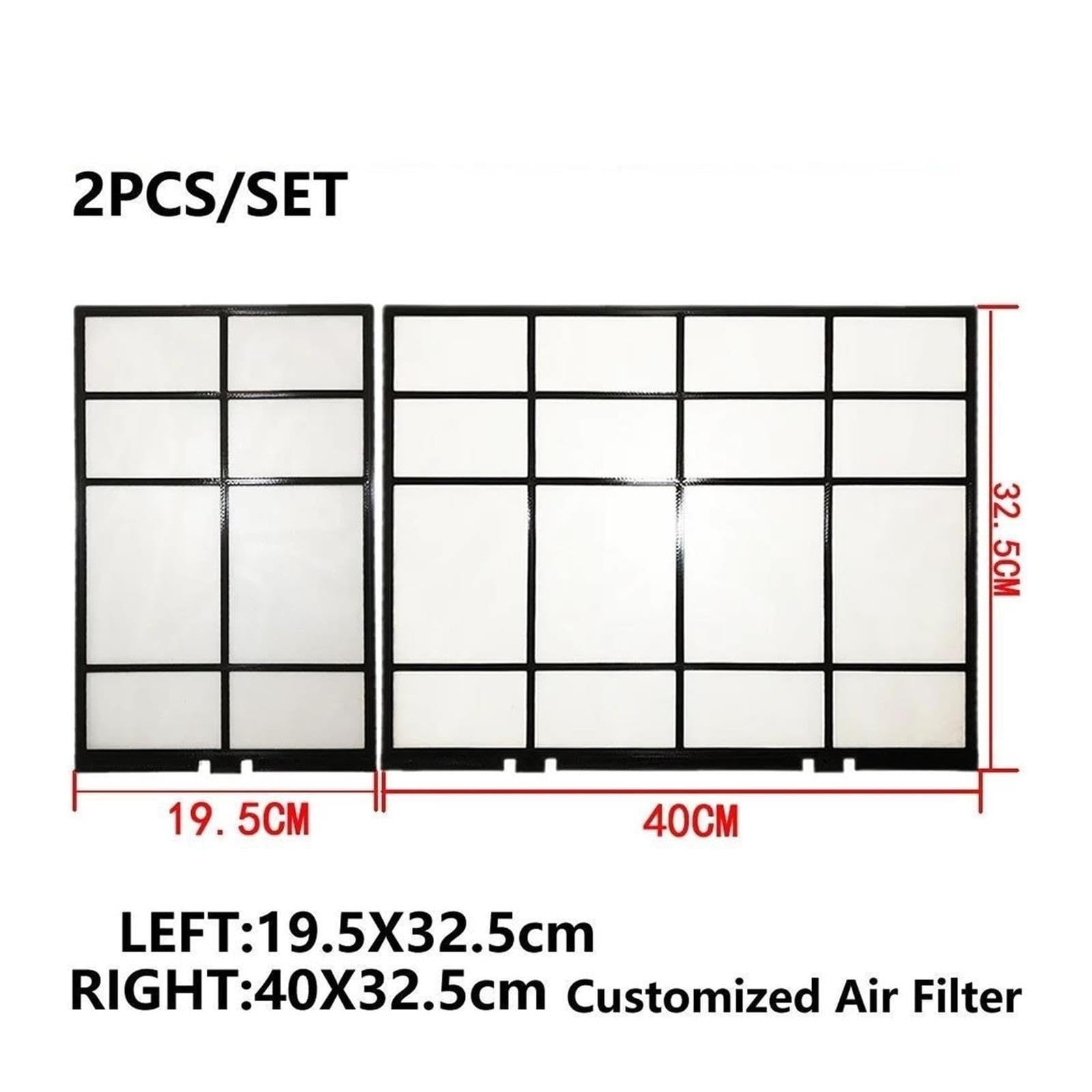 Filtre Climatiseur,Compatible avec Toshiba 2PCS / Ensemble