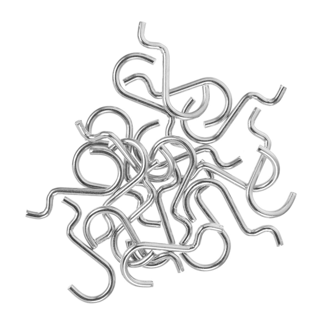 GARVALON 24pcs Heavy Duty j Hooks Garage Pegboard Holders for Tools Iron Tool Storage Hooks Easy Install for Workshop