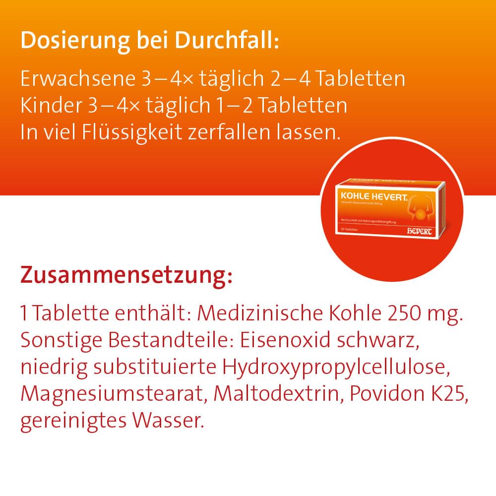 KOHLE Hevert Tabletten 100 St