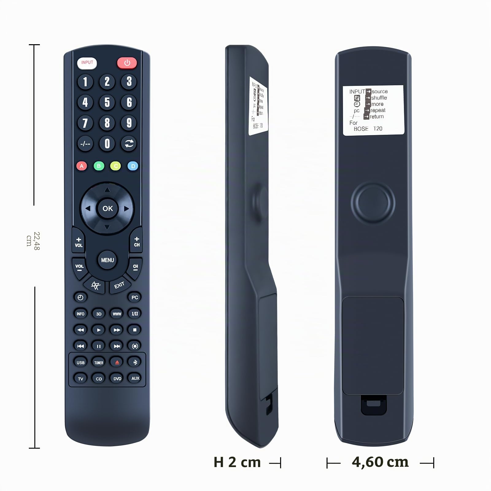 Nouvelle télécommande de Remplacement RC-X35L pour Bose Lifestyle V35 V25 t20 525 535 135