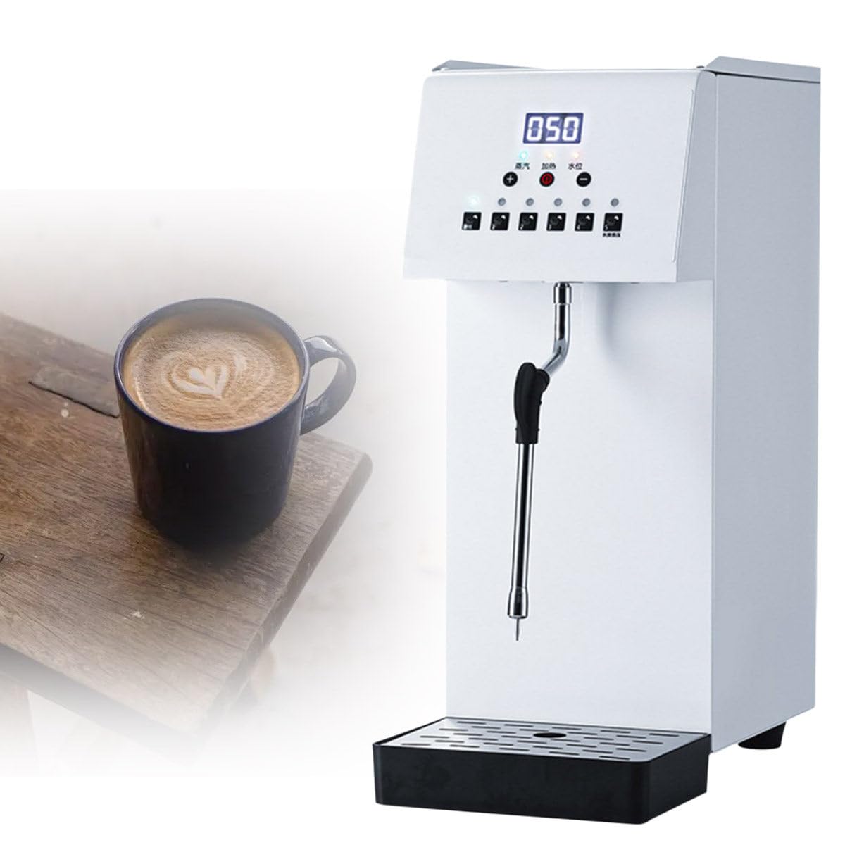 Commercial Steam Milk Frother Machine, Electric Steam Milk Frothing Machine
