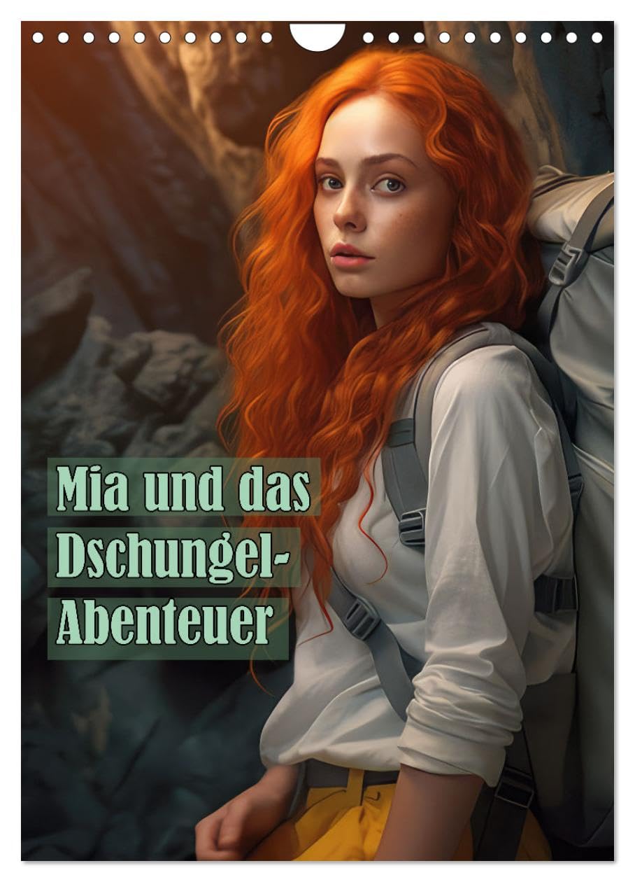 Mia and the jungle adventure UK-Version (Wall Calendar 2026 DIN A4 Portrait), CALVENDO 12 Month Wall Calendar — image 1