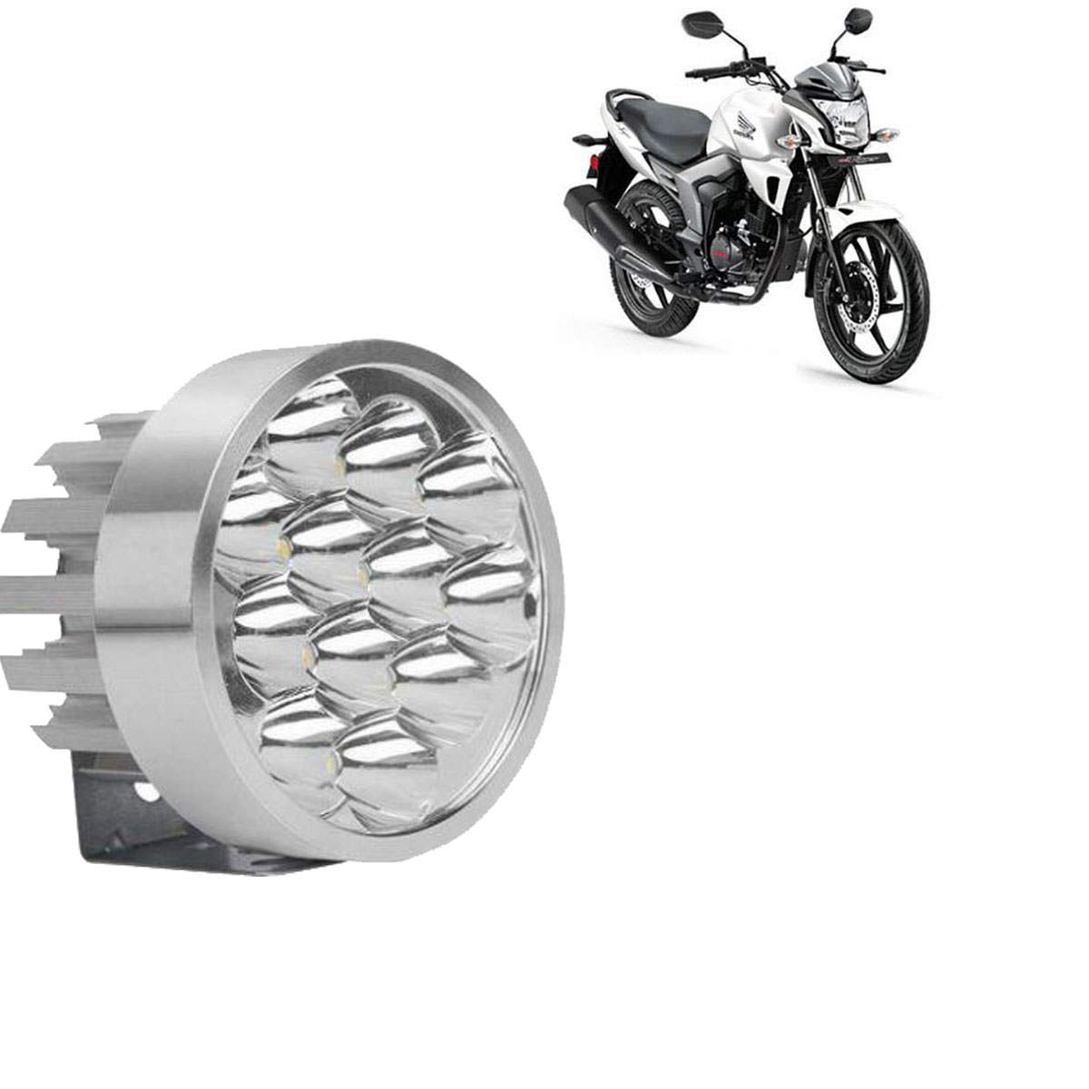 Adroitz Mini 12 Led Fog Lamp/Headlight For Royal Enfield Classic 350