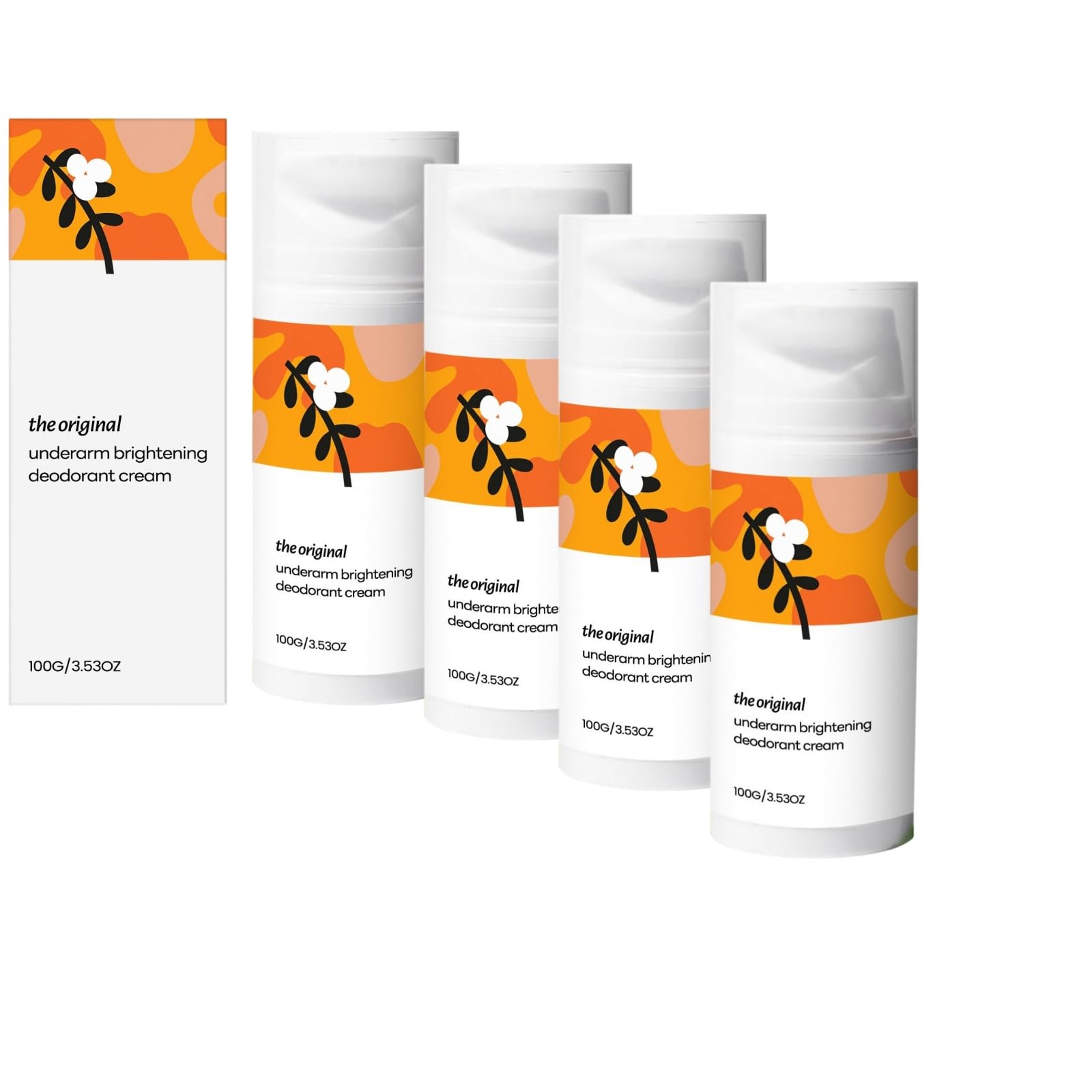 Achselpflege, Deodorant & Glanz, beruhigende Feuchtigkeitscreme, 100 g