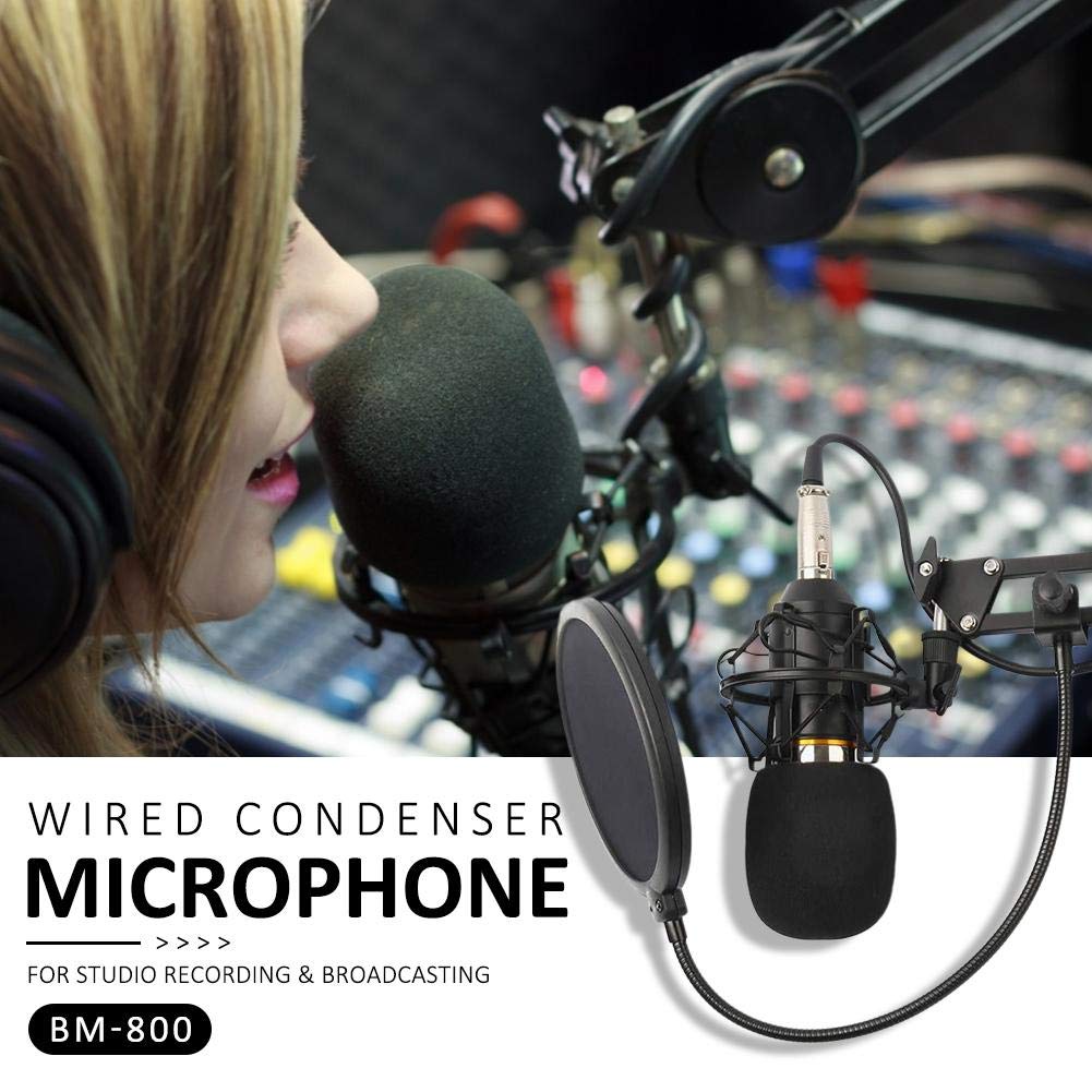 BM-800 mikrofon studyjny kondensator wokal nagrywanie KTV mikrofon karaoke do komputera PC
