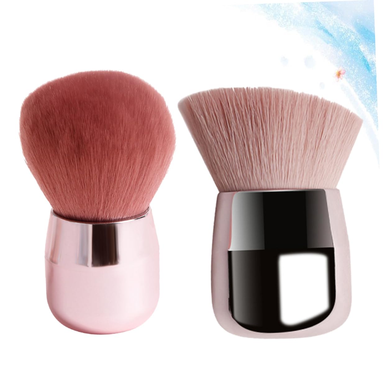 MAGICLULU 6 Pz Pennello per trucco Blush per fondotinta pennelli make up professionali pennelli professionali make up pennello blush pennello per il trucco portatile pennello per cipria rosa