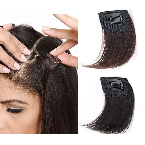 Almohadillas para el cabello, parte superior sin costuras, invisibilidad, extensiones de cabello grueso, extensiones de cabello humano con clip