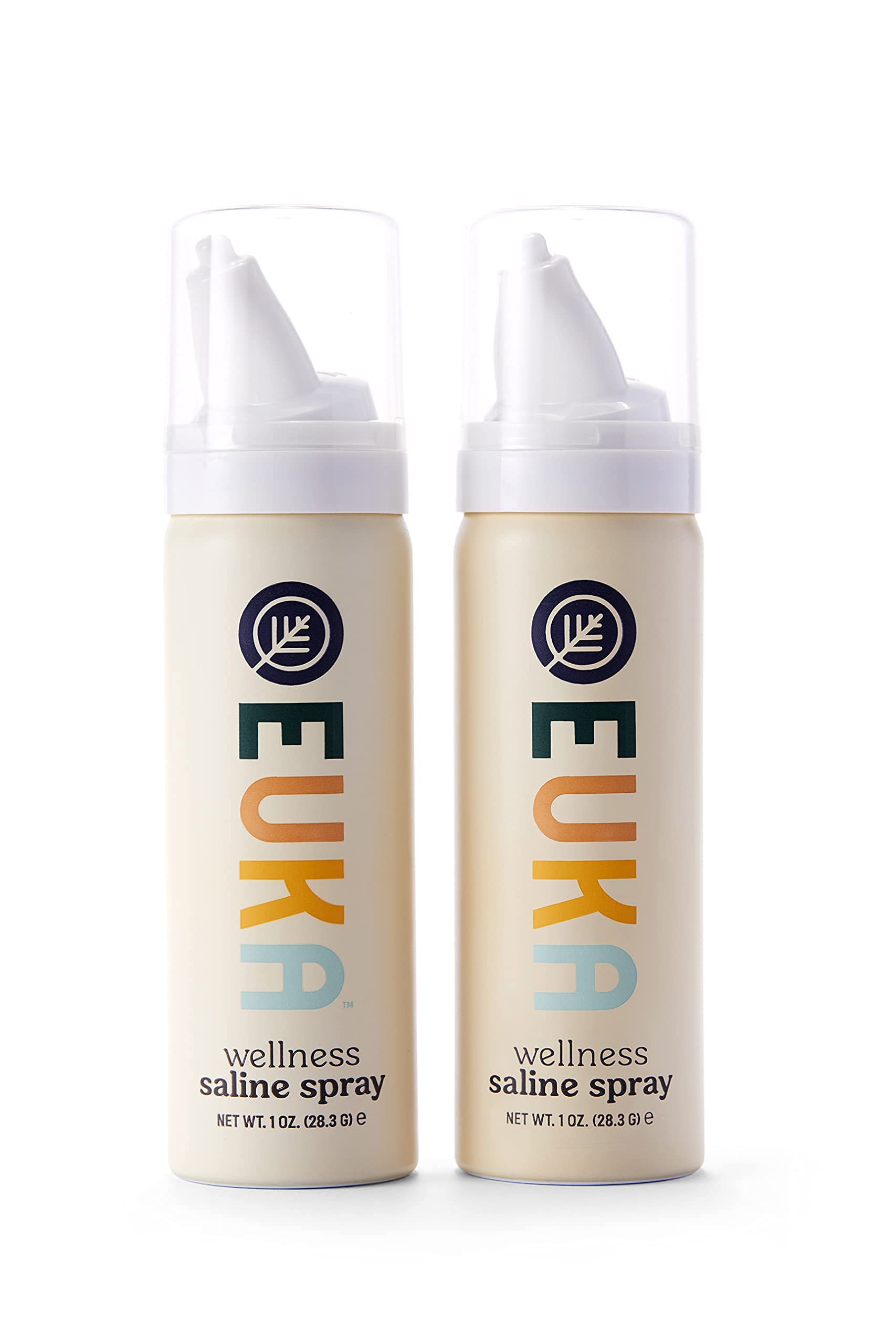 EUKA Wellness Saline Nasal Spray 2pk - Breathe Well, Keeps Nasal Passages Clean and Protected, Preserves Delicate Nasal Biome - All Natural, Vegan, Preservative-Free, Made in The USA