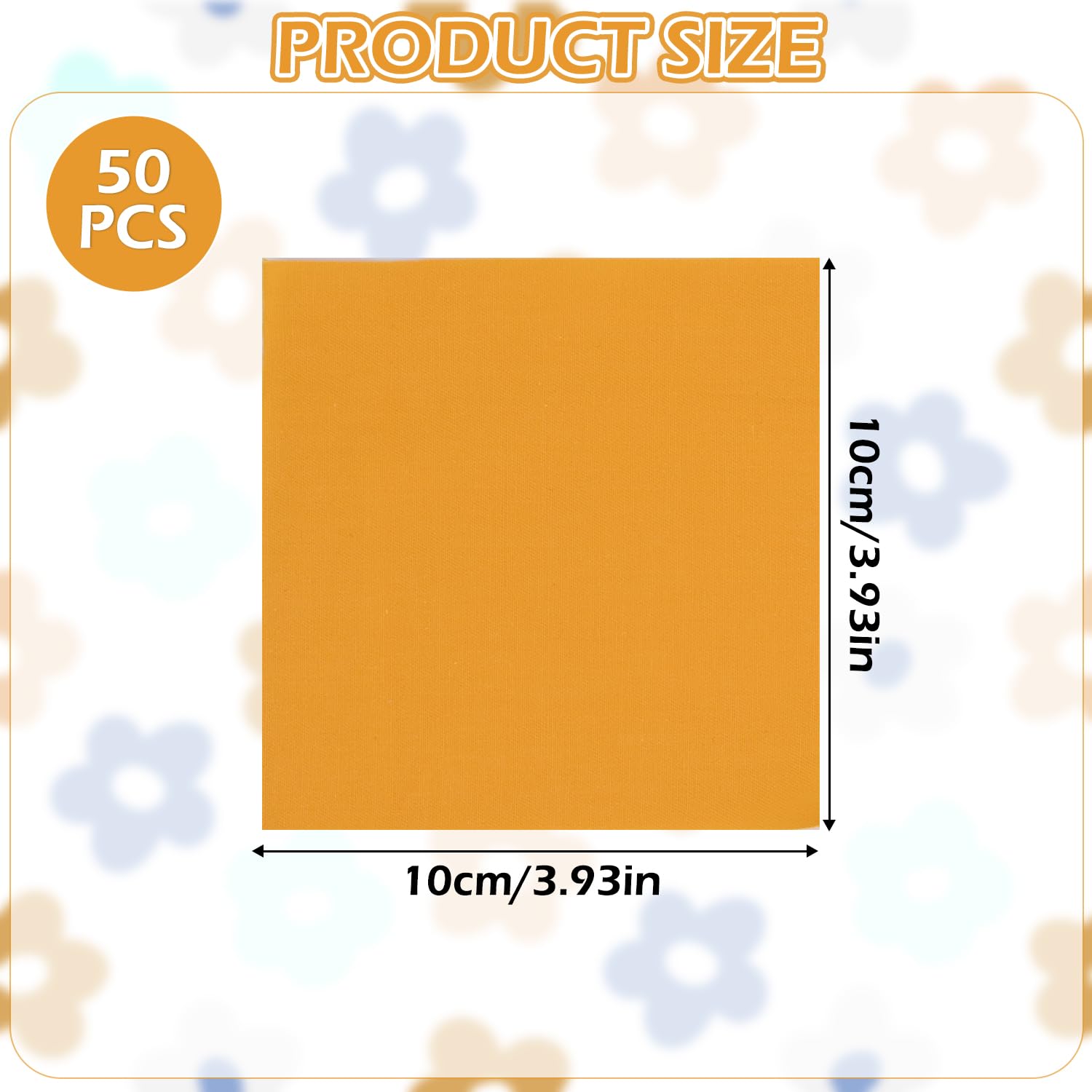 NECXON 50 Pcs Cotton Fabric Squares, Assorted Pattern, 10x10cm, Perfect for Quilting Crafts & Home Decor, M-6, 10x10 cm - Image 2