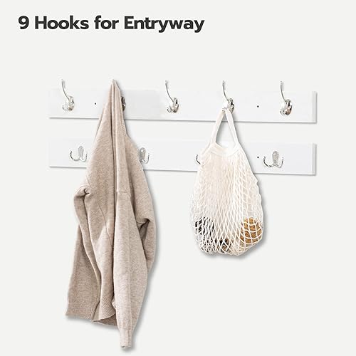 Miniatura 6 de HOOBRO Banco de almacenamiento de zapatos con cojín, banco de entrada de 39.4" de largo con 12 cubículos, árbol de entrada con almacenamiento, banco