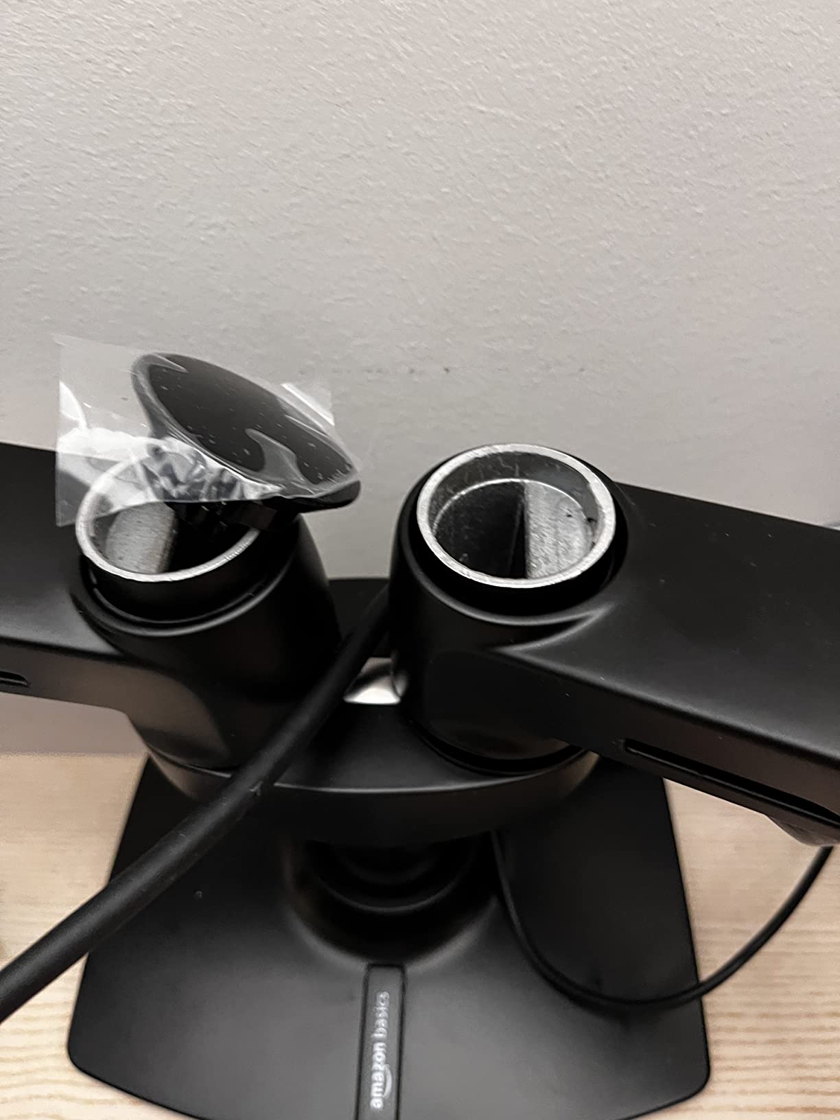 31/mo Finance Amazon Basics Dual Monitor Stand, Lift Engine Arm