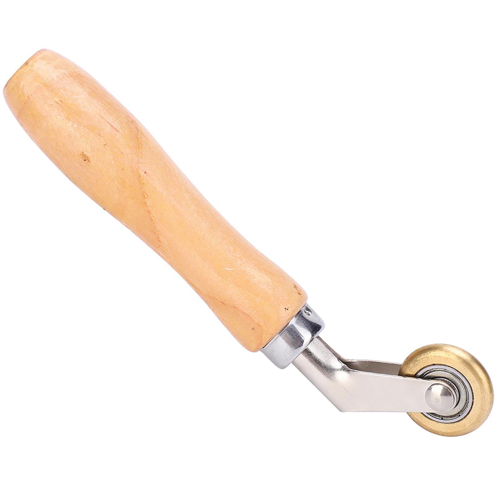 Rullo Pressore, Rullo Chiodato, Rullo Pressore, Rullo Pressore, Rullo in Gomma con Manico in Legno 5 Pollici, Rullo per Giunzioni, Rullo per Saldatura Manuale del Tetto per
