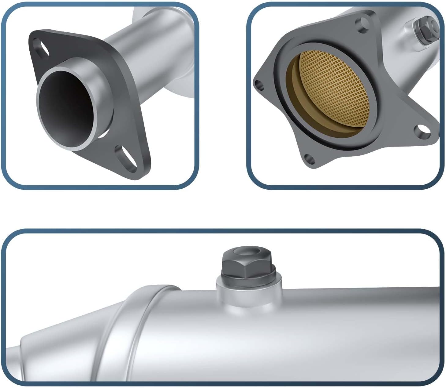 Left Right Catalytic Converter Compatible with Ford Taurus 2008 2009 2010 3.5L V6, Lincoln MKS 2009-2010 3.7L V6 Catalytic Convertor (EPA Compliant)