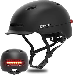 Sponsored You’re seeing this ad based on the product’s relevance to your search query.Learn more about this advertisement Smart4u Bicycle Helmet with LED Light and Indicator, City Helmet for Adults with Automatic Brake Light, Suitable for Commuter and City Riding, for Adults Men and Women, Waterproof