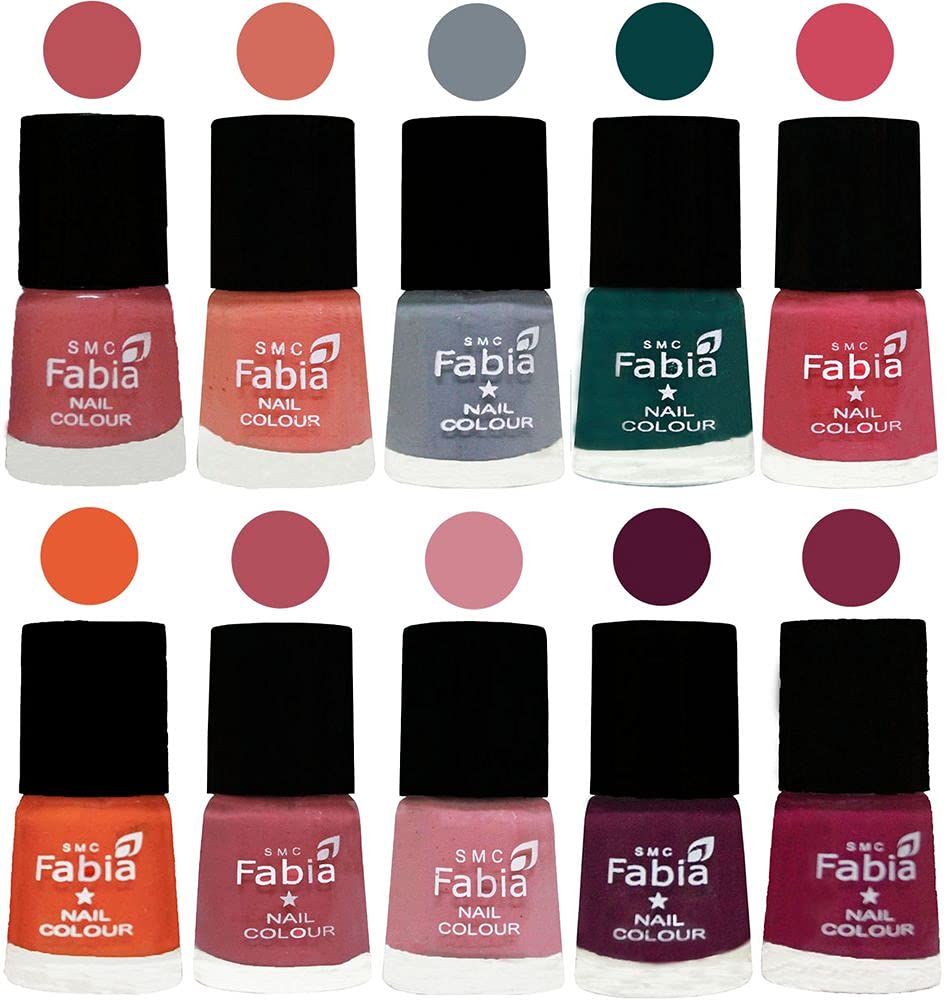 ALL IN ONE (PACK OF 10), Long Lasting Glossy Nail Polish, 6 ml Each, All Vibrant Colours,02014-image-23