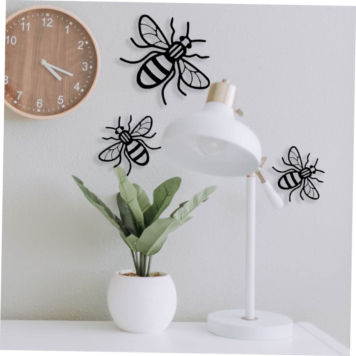 24pezzi Adesivi Decorazioni Autoadesive Set Dorati Facili Installare Su Lisce Come Finestre e Soffitti