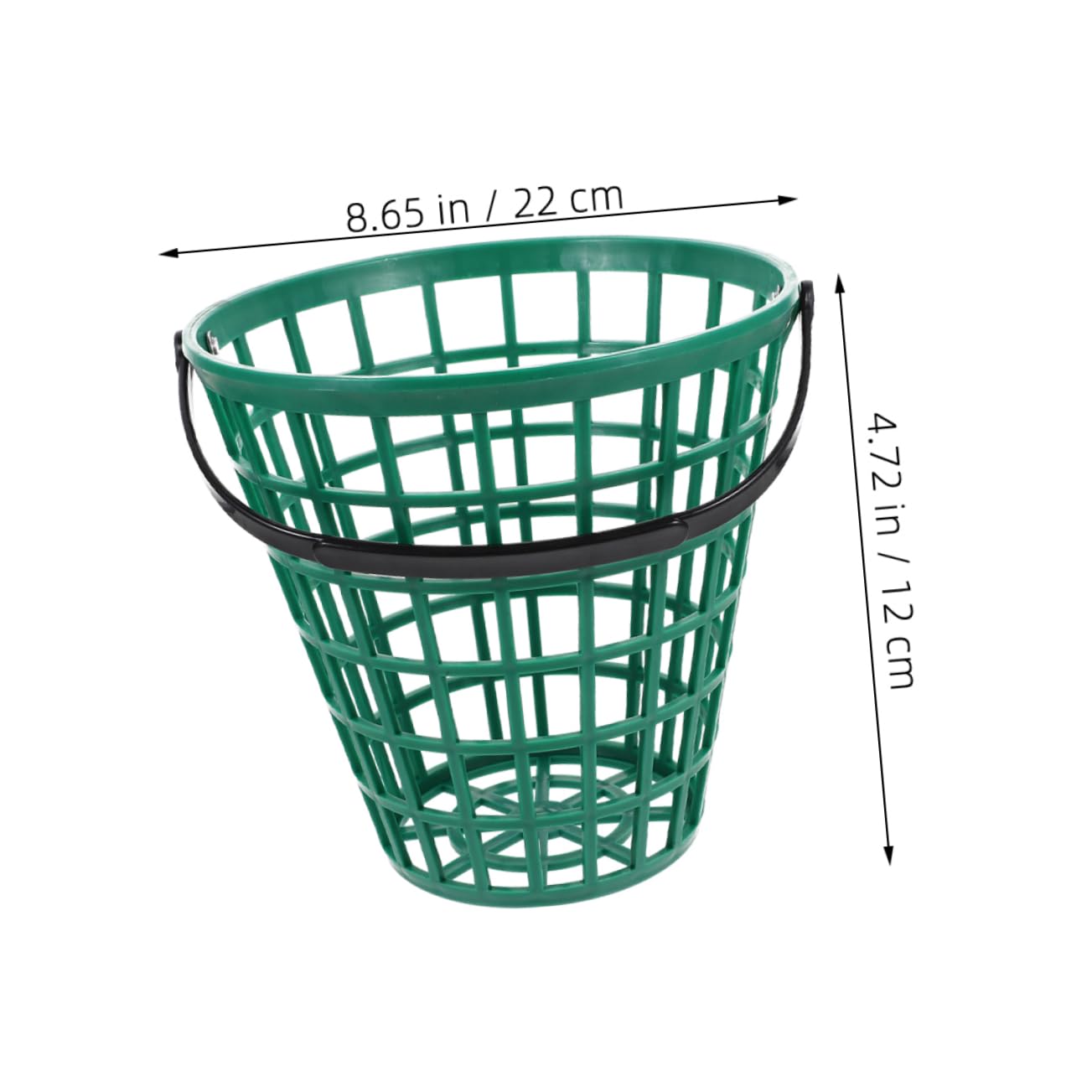 OKUMEYR Lightweight 2-pack Golf Ball Storage Basket Outdoor Plastic Holder for 75 Balls Sturdy and Easy to Use