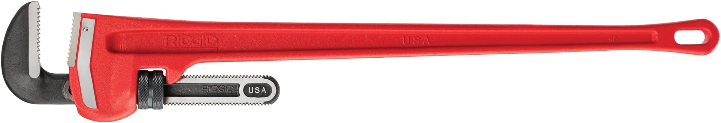 RIDGID 31040 Model 48 Heavy-Duty 48" Straight Pipe Wrench with 6" Pipe Capacity, Heavy-Duty Straight Plumbing Wrench with I-Beam Handle