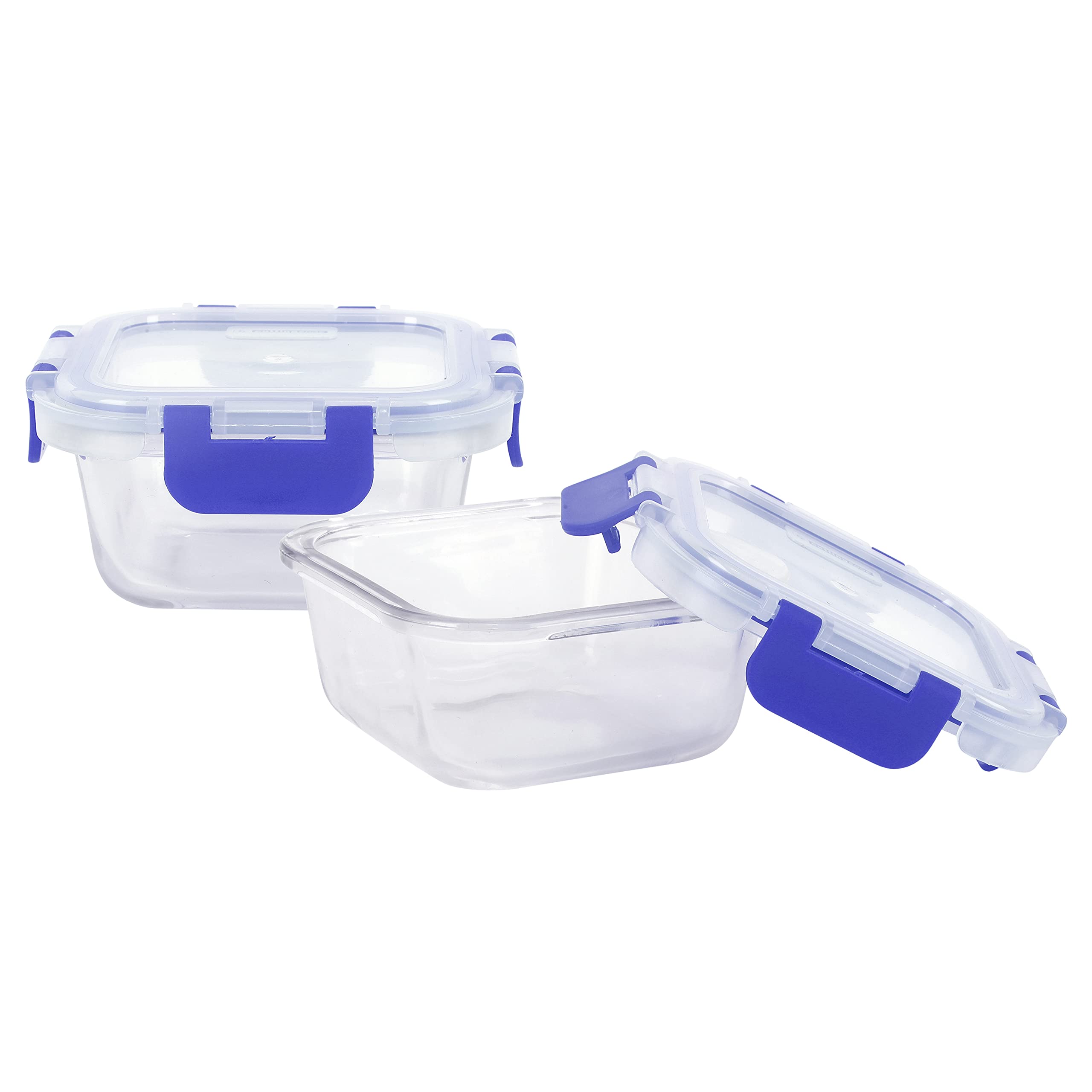 Glass Lunch Boxes - Leakproof & Airtight (Set of 2) -6 Glass Lunch Boxes - Leakproof & Airtight (Set of 2) -6