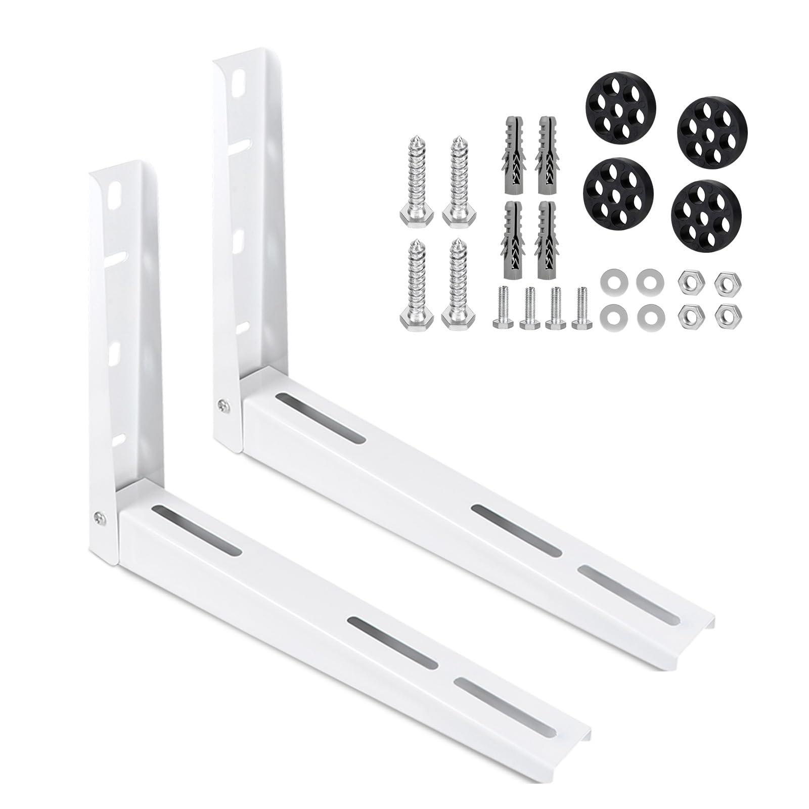 CPROSP 2pcs Wandkonsole Klimaanlage Universal 450×365mm, Wandhalterung Klimaanlage Außengerät bis 150 kg Tragkraft, Verzinkter Stahl, Wandkonsole für Split Klimagerät & Wärmepumpen