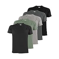 ALPIDEX T-Shirt Magliette da Uomo Confezione da 5 con Girocollo