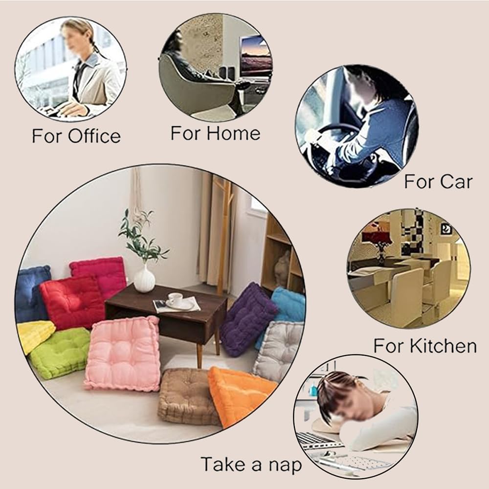 Gerippte Premium-Kissen aus Samt mit rutschfesten Bändern, quadratisches Plüschkissen für Kinder und Erwachsene, gemütlich, weiche Kissen für Sofa, Hellgrau, 50 cm