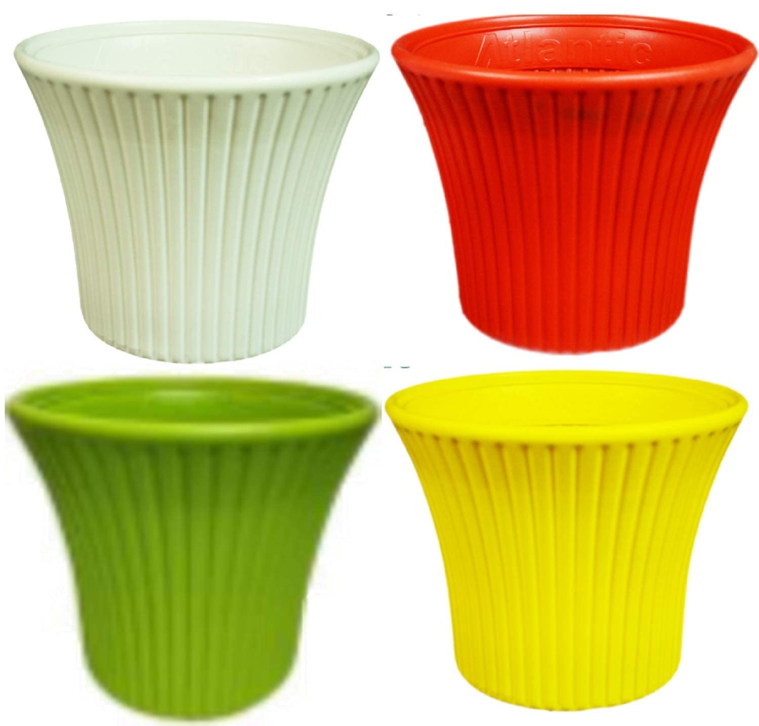 God of Good's Plastic Flower Pots | Planter for Plants | Home Garden | Office Plant Pot | Balcony Flowering Pot Set of 6 PC