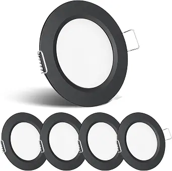  RV Recessed Ceiling Light 2-3/4” 12V Dimmable LED Puck Light | For Camper Van Truck Boat Under Cabinet Lighting, Recessed Mount, Energy Efficiency, CRI 90+, 3000K Warm White, 4 Pack