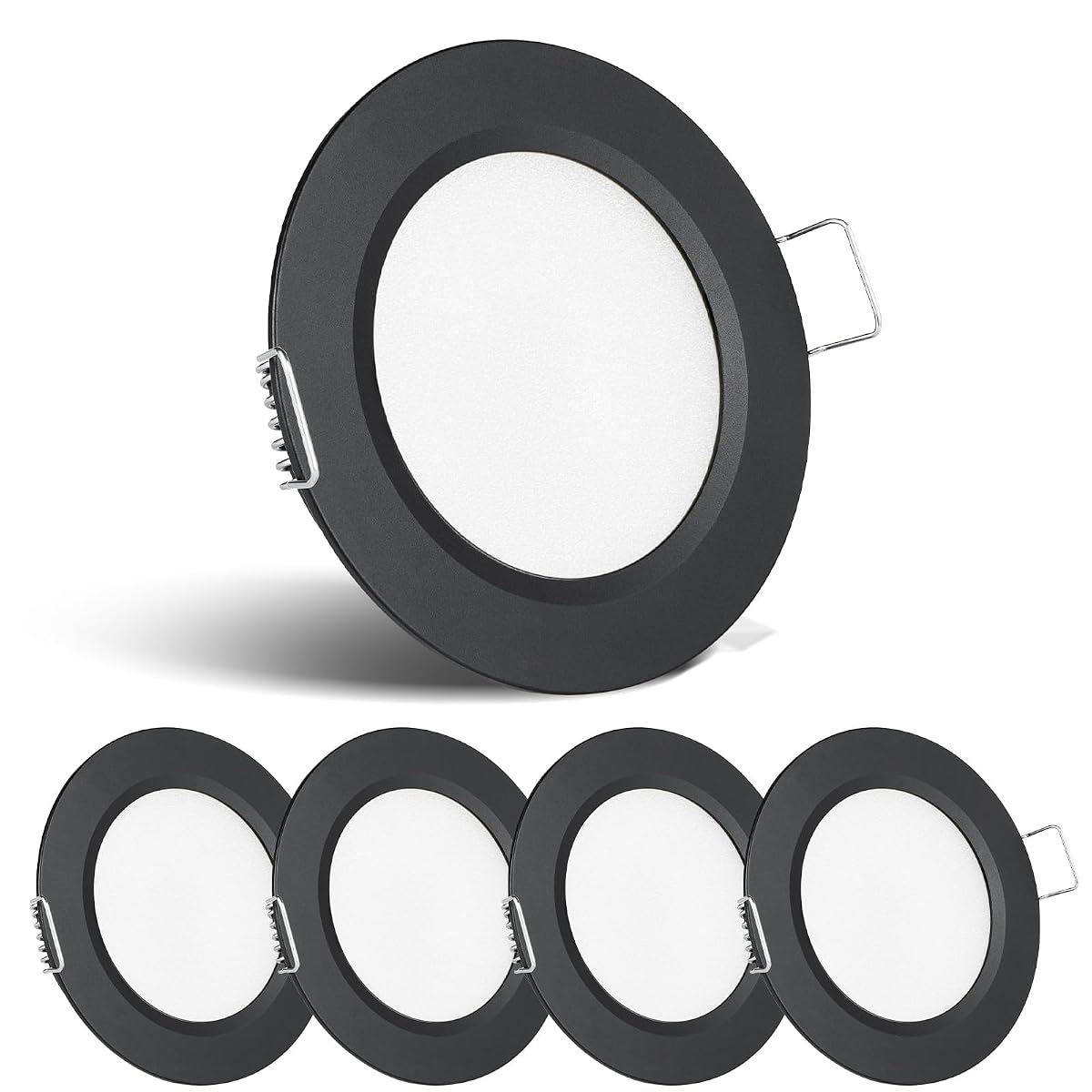 acegoo RV Recessed Ceiling Light, 12V Dimmable LED Puck Light, Small, Aluminum,