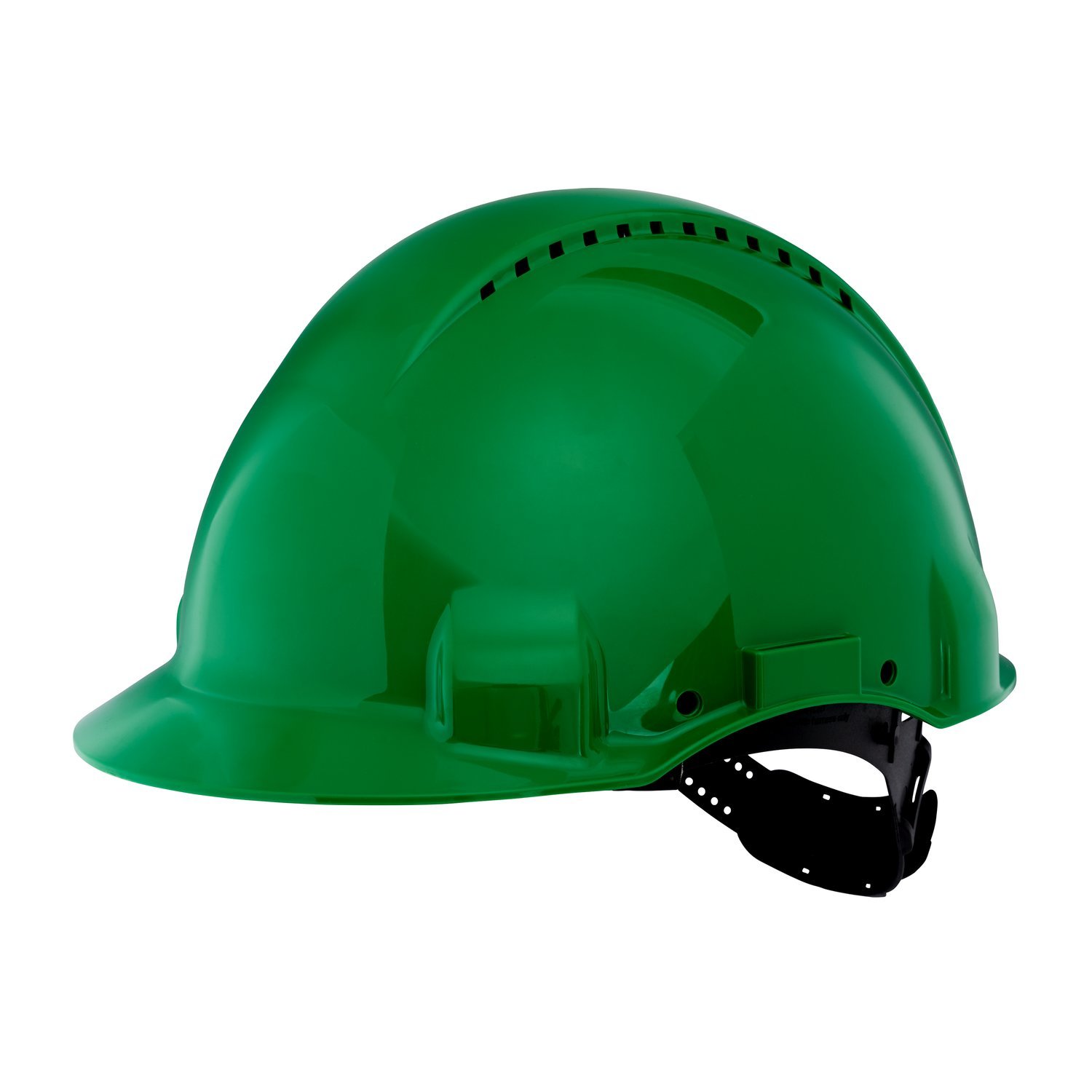 3M Peltor G 3000 Series Elmetto di Protezione con Uvicator senza Cricchetto e Fascia Antisudore in Pelle, Verde