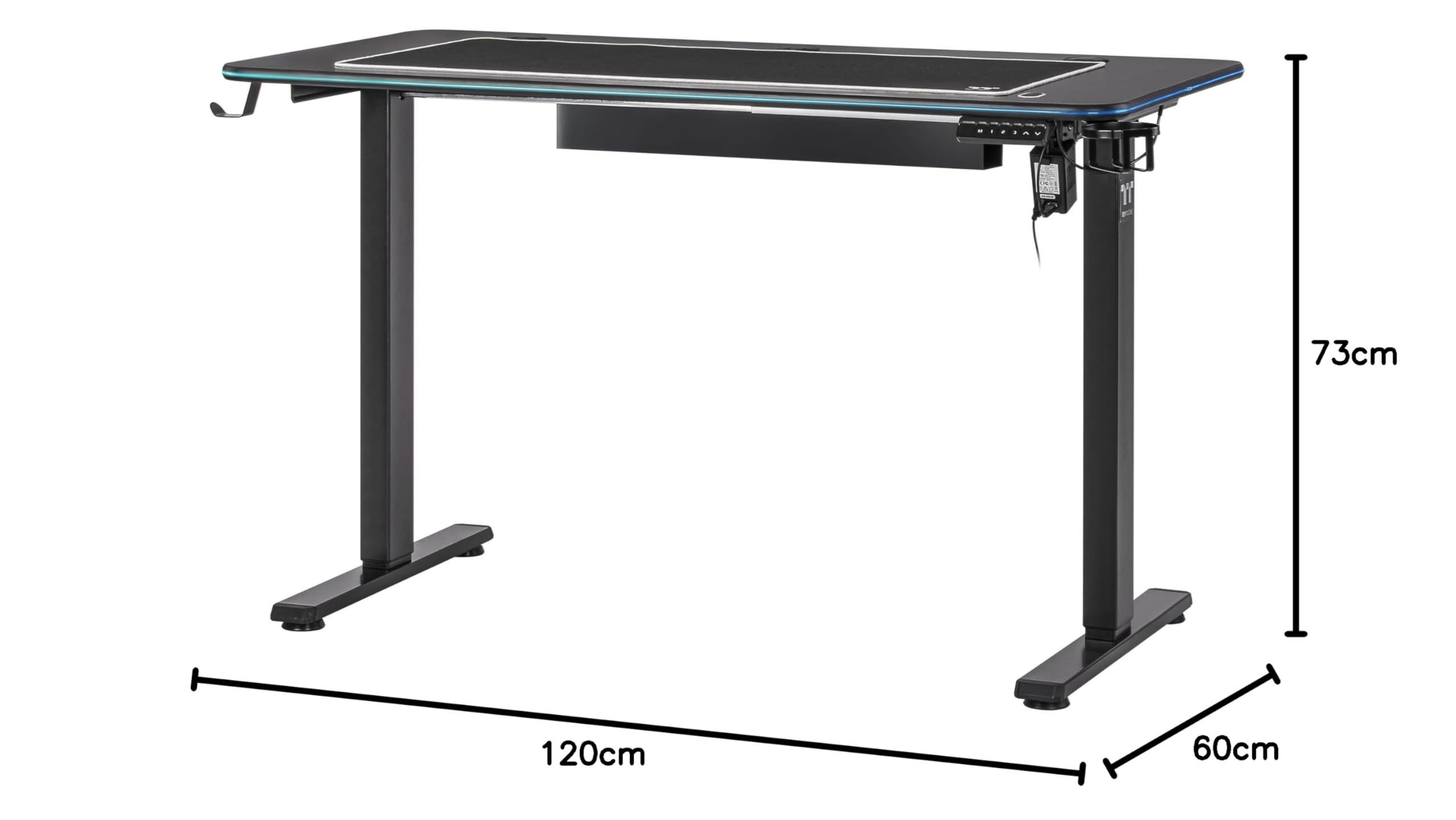 Thermaltake GT120 | RGB Gaming Desk | Black