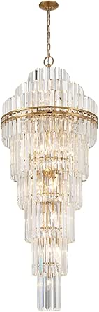 Crystorama Hayes 31 Light Aged Brass Chandelier