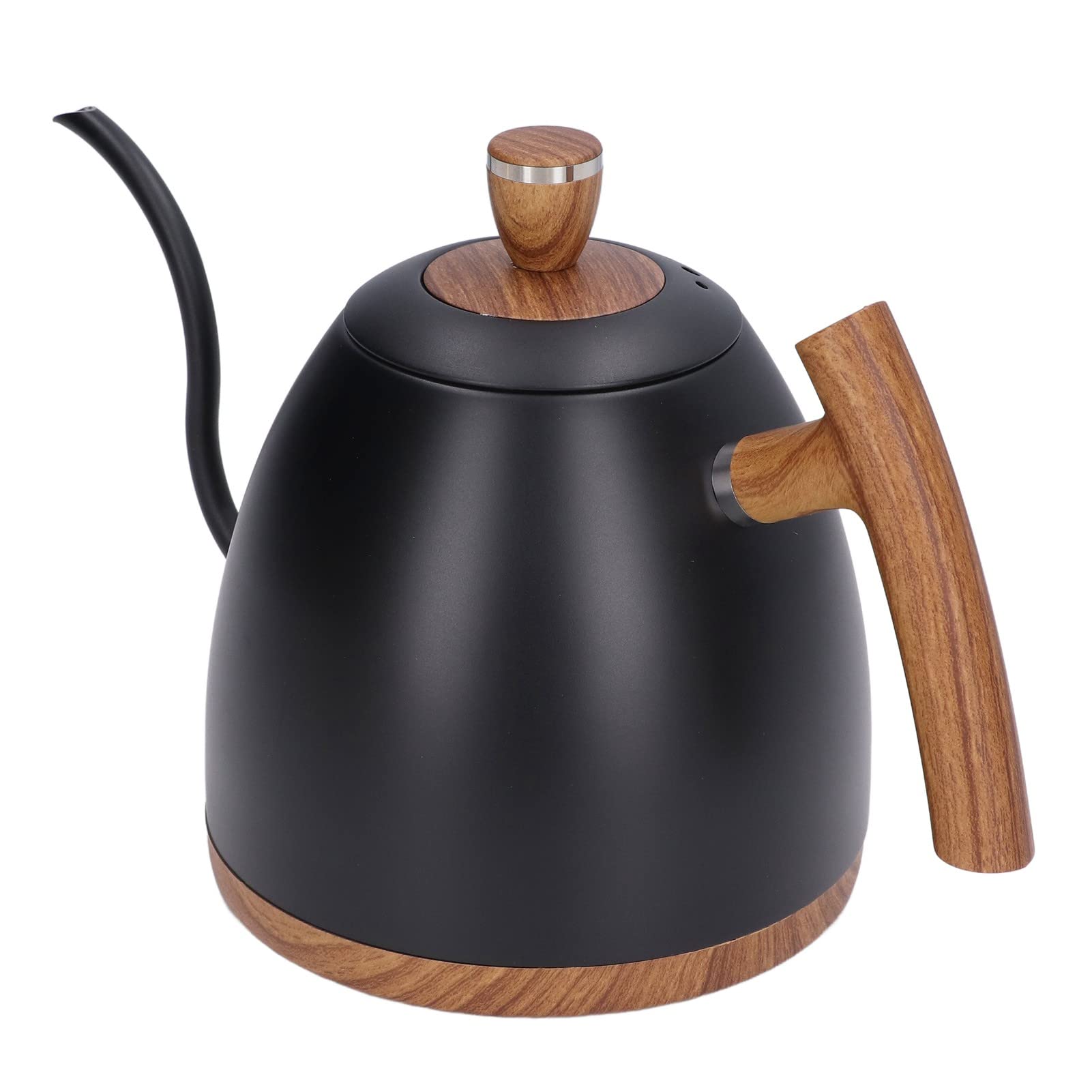 Hervidor Eléctrico para Café, Calentador de Agua Caliente 800 Ml de Acero Inoxidable, for Hogar y Oficina (BLACK)