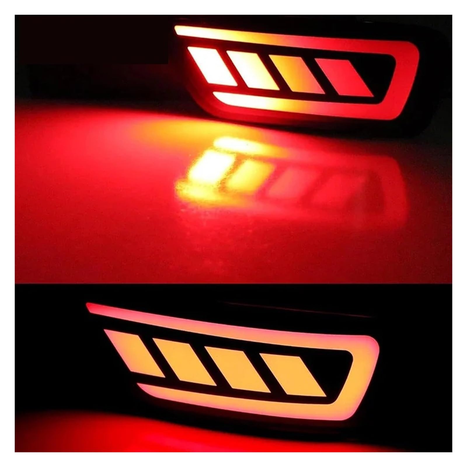 Conjunto piloto trasero coche 2 Uds Reflector De Parachoques Trasero Luz Trasera LED Accesorios Coche Luces Freno Señales Giro Fluctuantes Apto Para Grand Para Cherokee 2011-2022