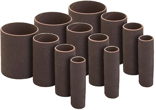 Spindle Drum Sander Sleeve Assortment Pack 12 Total Sleeves 2 inches in Length. Made in The USA
