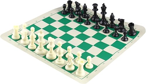 Miniatura 4 de Andux Juego de ajedrez enrollable con bolso y piezas de ajedrez 32PCS XQTZ-02