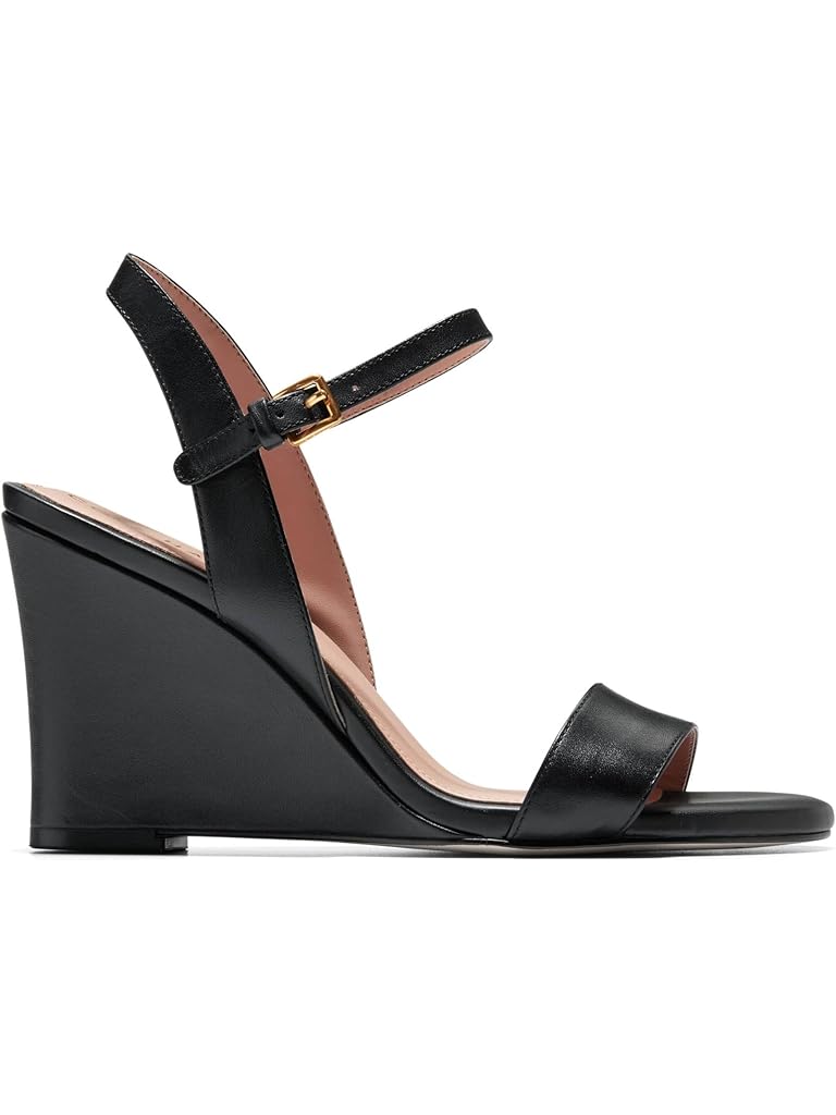 Black Cole Haan Josie Wedge Sandals