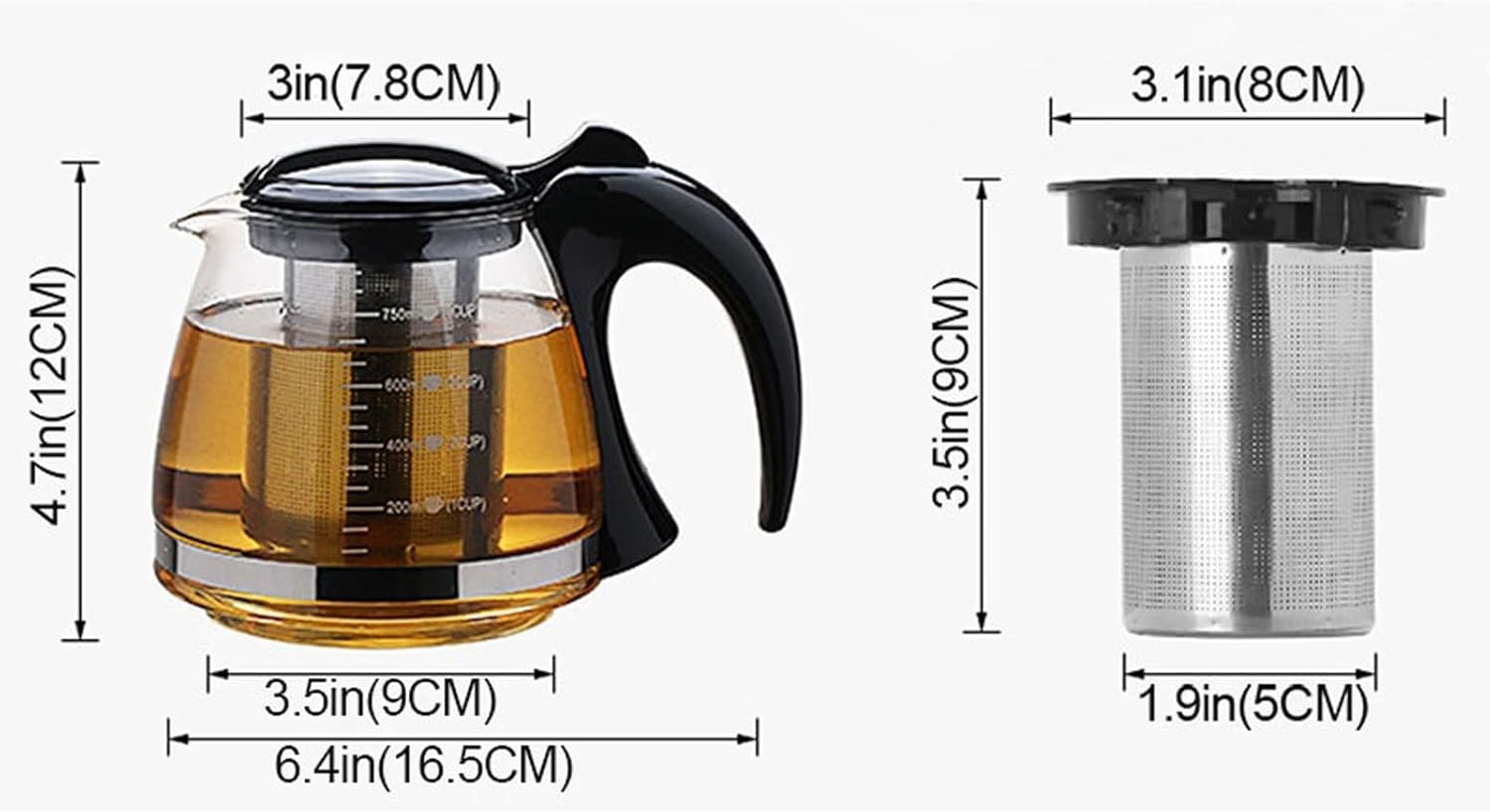 CLASKA "DO" ティーポット／ウッドハンドル｜ポット・ポットホルダー｜オルネ ド フォイユ公式オンラインショップ – Orné de  Feuilles ティーポット 大容量 フラワーティーポットセット ガラス コールドケトル カップ プーアルティーポット オフィス ホームツール フィ