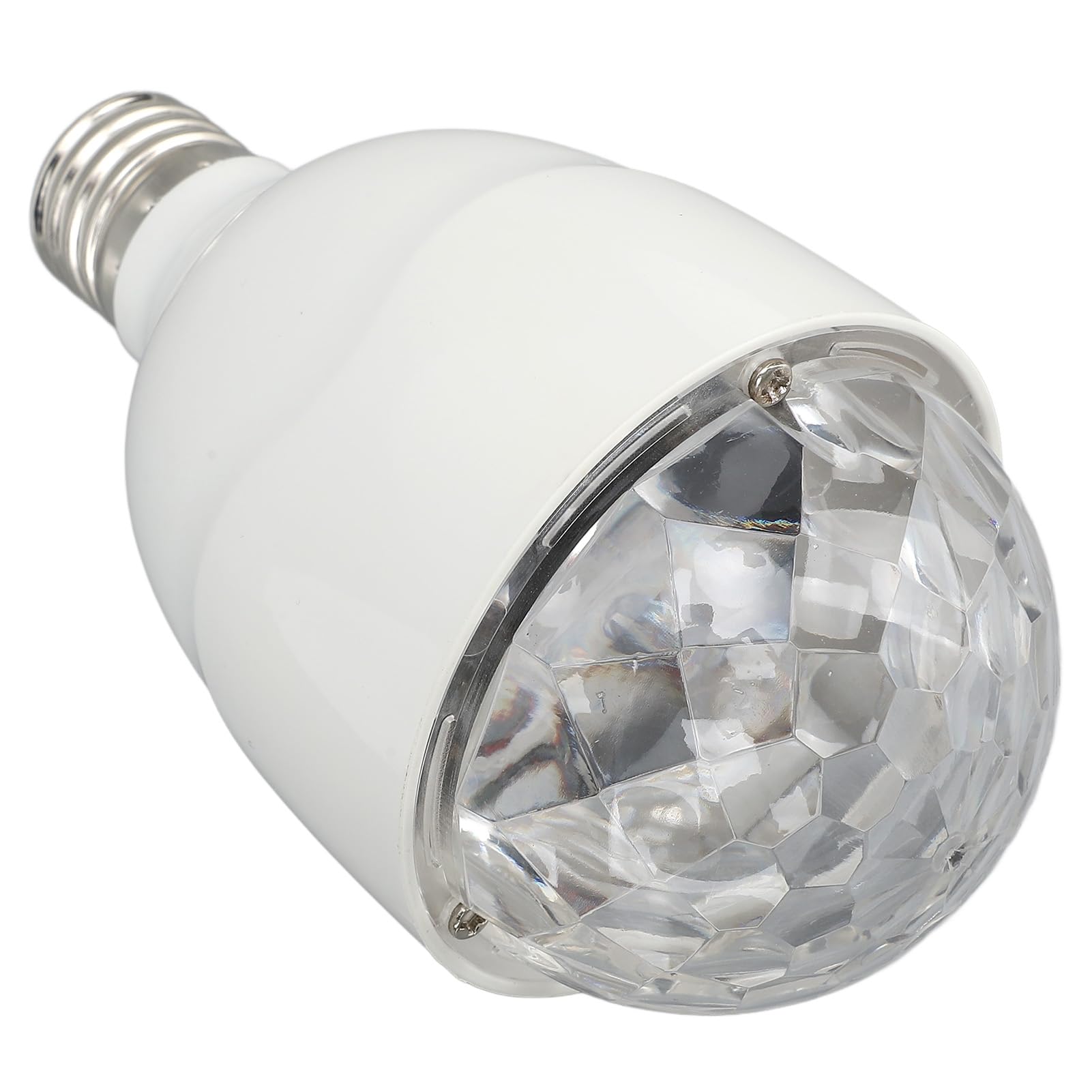 Lampa Kulowa Dyskotekowa RGB Obrotowa żarówka LED na imprezę, Aktywowana Dźwiękiem Lampa Sceniczna E27 z Pilotem, światło Stroboskopowe RGB w Kształcie Kuli Dyskotekowej na