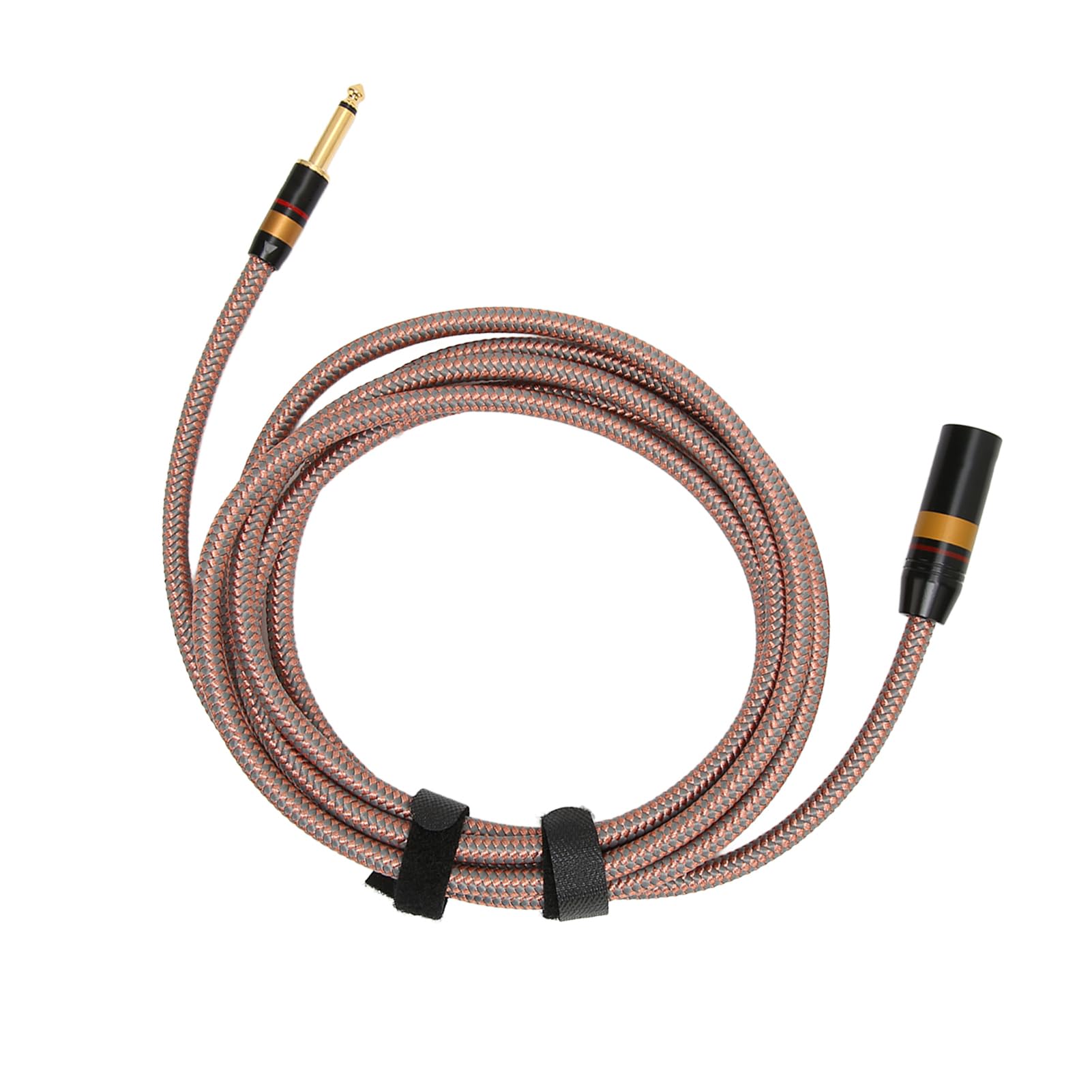 Vergoldetes 6,35-mm-auf-XLR-Stecker-Soundkabel für Lautsprecher, Mixer, Studiokonsolen, 9,8 Fuß Langes Kabel für Audiophile, Kompatibel mit Mikrofonen und Verstärkern