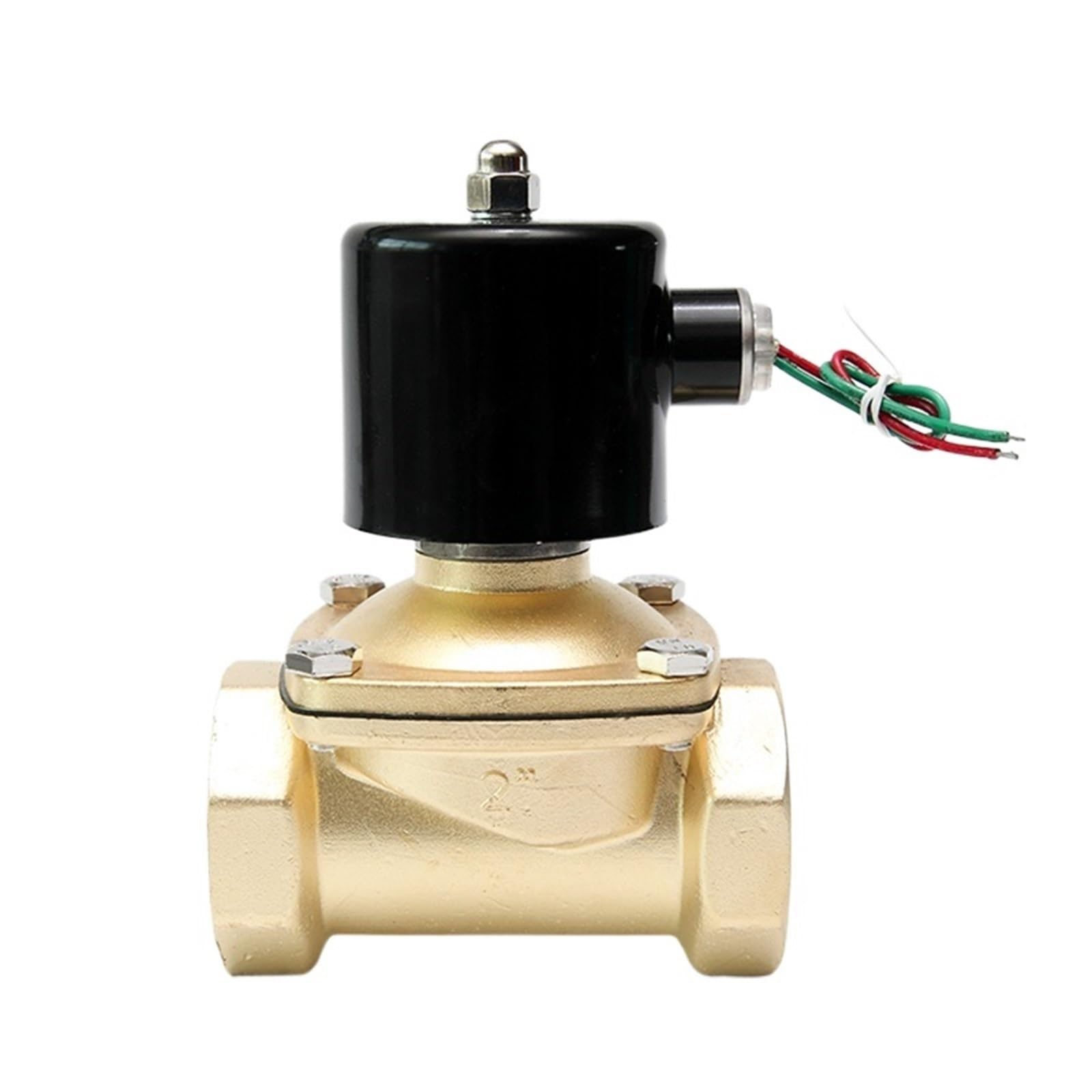 KKCZOFMJ 2" inch Normally Closed Brass Solenoid Valve 24Vac 12VDC 24VDC 220VAC 110VAC Direct Acting For Water Gas Oil(240VAC-EPDM-SEAL)