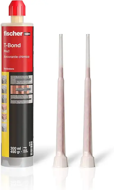 Fischer T-BOND 300 Pro Cartuccia Chimico Bi-componente per Calcestruzzo e Muratura
