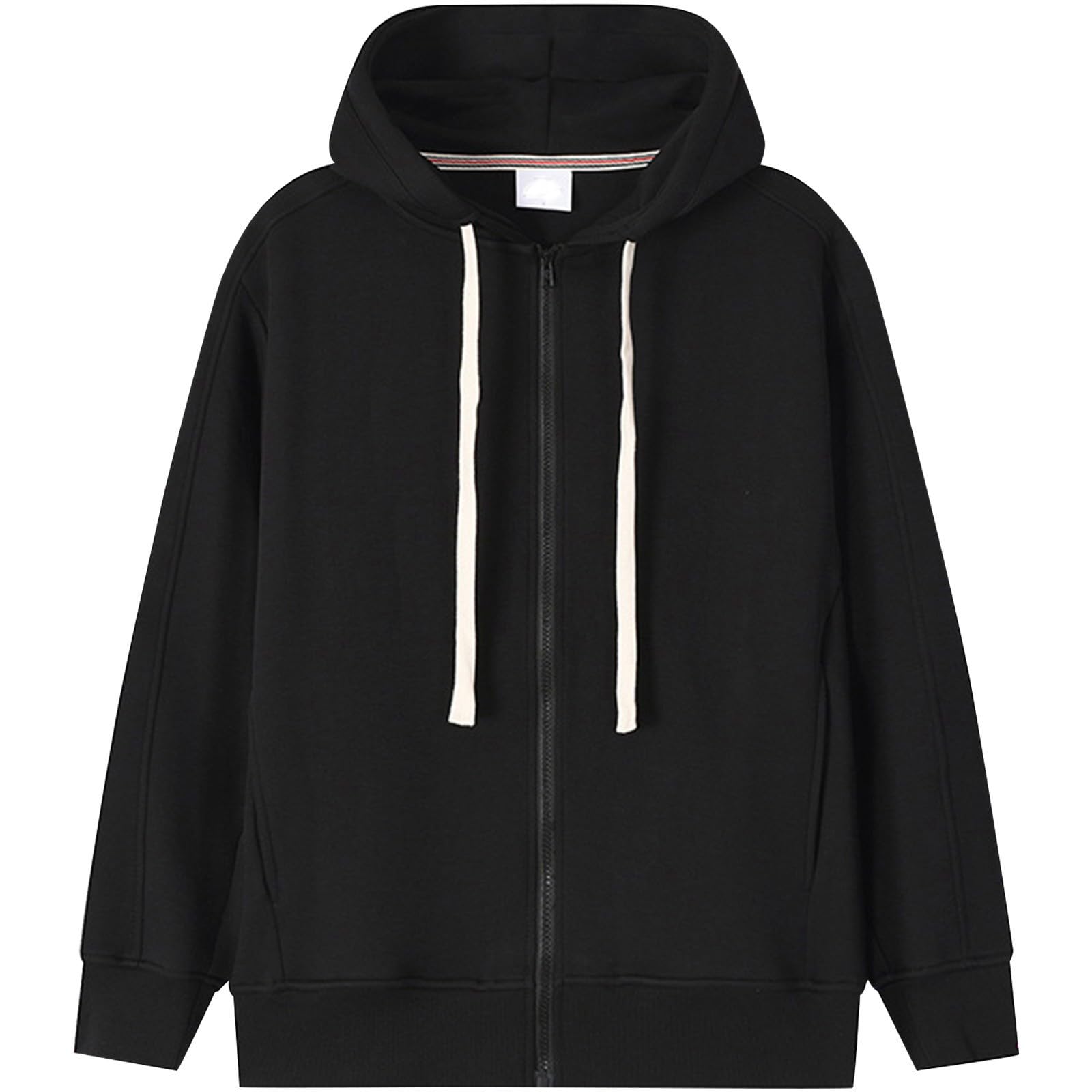 Generico Uomo Felpe con Cappuccio,Felpa con Cappuccio E Cerniera A Pressione Morbida E Ampia in Lyocell Air Layer Leggera E Comoda Casual da Indossare Tutti I Giorni