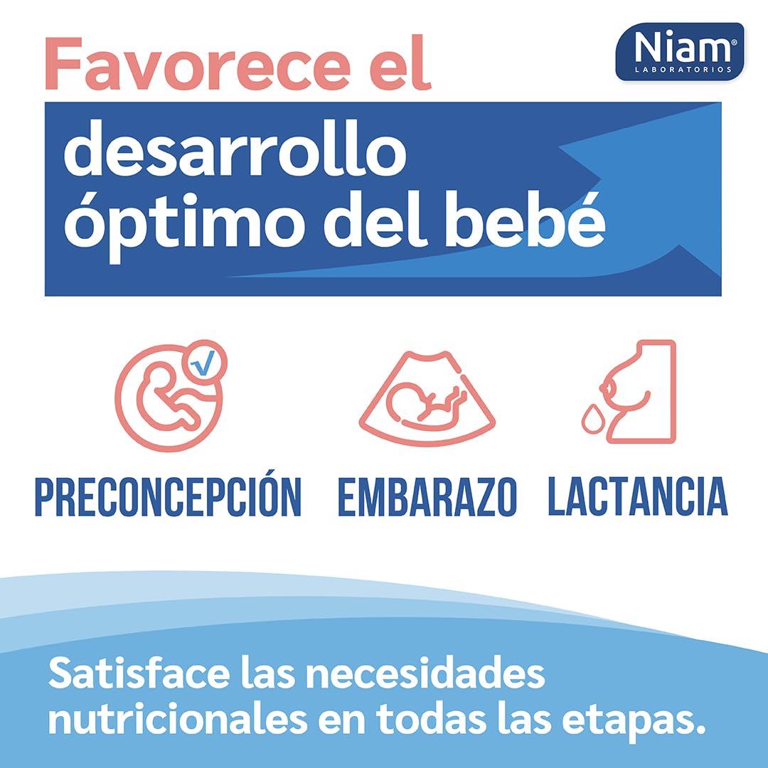 Pack 2 cajas | Vitaminas Embarazo con Ácido Fólico | Folato activo, Hierro, Omega-3 y nutrientes | Fertilidad Mujer | Pastillas Concepción, Gestación y Lactancia | Concevit