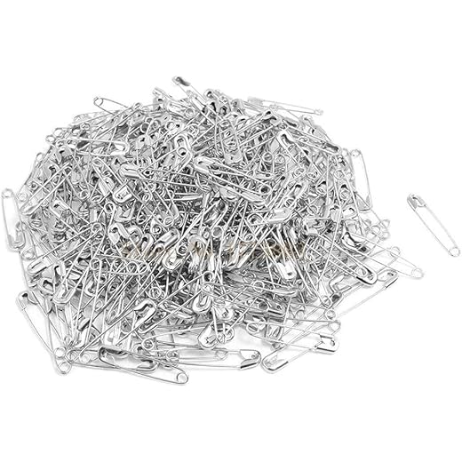 GIRLYZ Stainless Steel Safety Pins (Pack of 100)