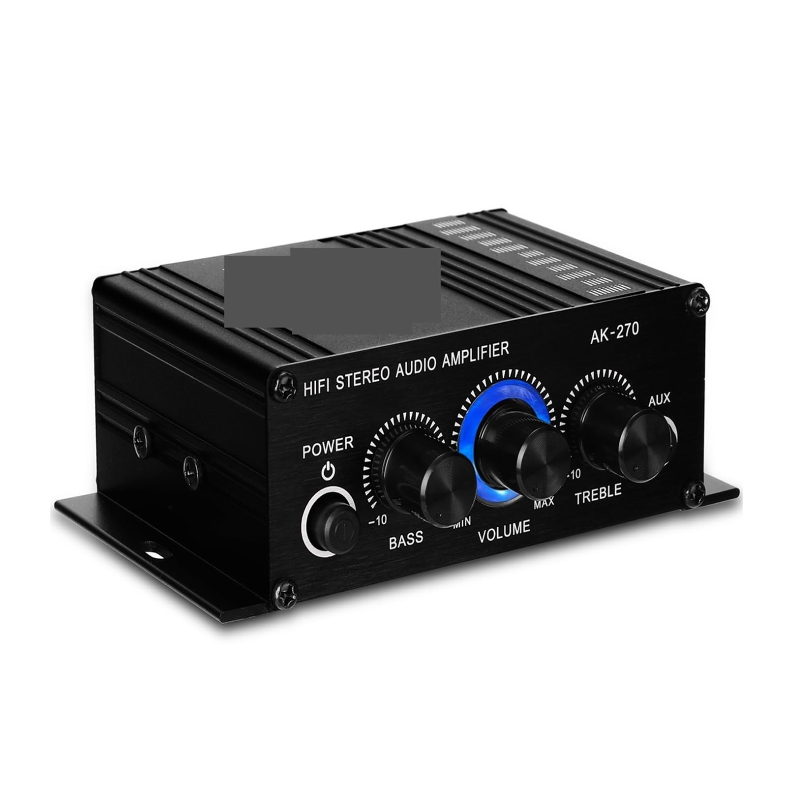 Mini Channel Stereo Power Amplifier Portable Sound Amplifier AUX Input Speaker Amp for Car and Home