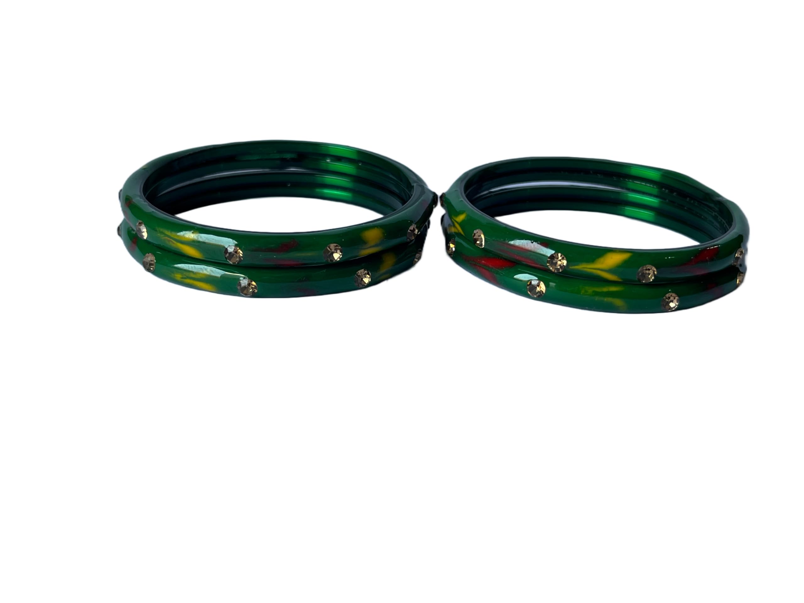 Exquisite Glass Bangle Kada Set Elevate Your Style With Stunning Designs Perfect For Every Occasion, Pack Of 4-picture-11