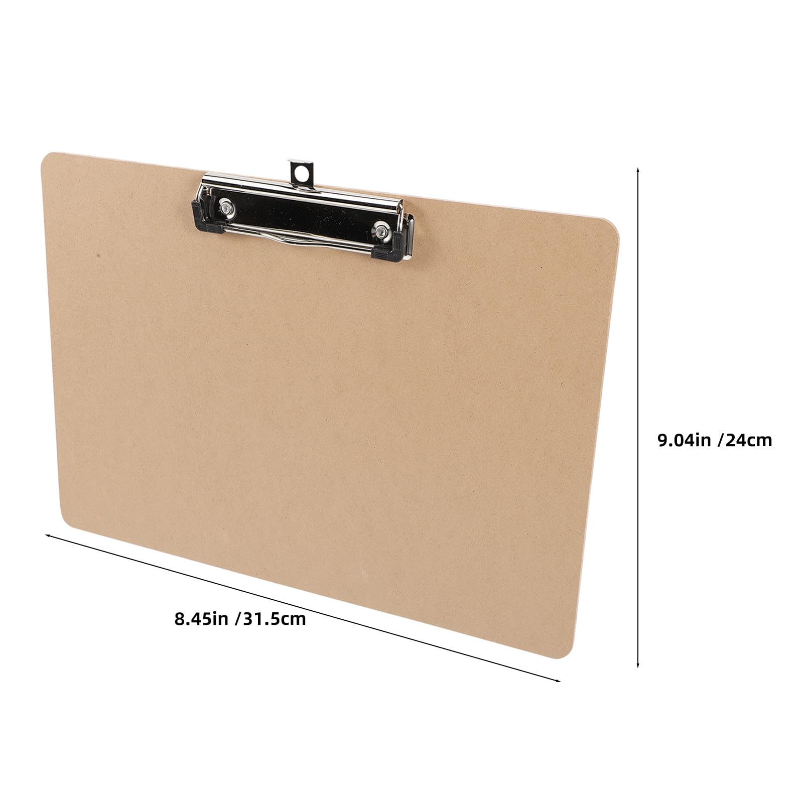 Lot de 4 porte-documents A4 (30,5 x 22,9 cm), format lettre, format horizontal, pince discrète, pour l'école, les salles de classe, les enseignants, les documents, le dessin et les