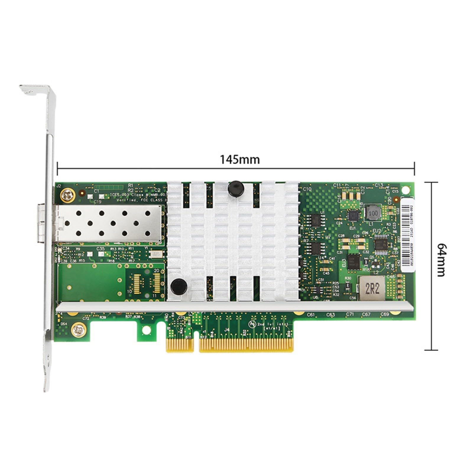Profilo 10G SFP+ scheda di interfaccia di rete PCIExpress 8X per server con più sistemi operativi