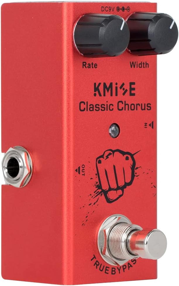 lotmusic Electric Guitar Effects Pedal Mini Single Type DC 9V True Bypass Classic Chorus (Red)